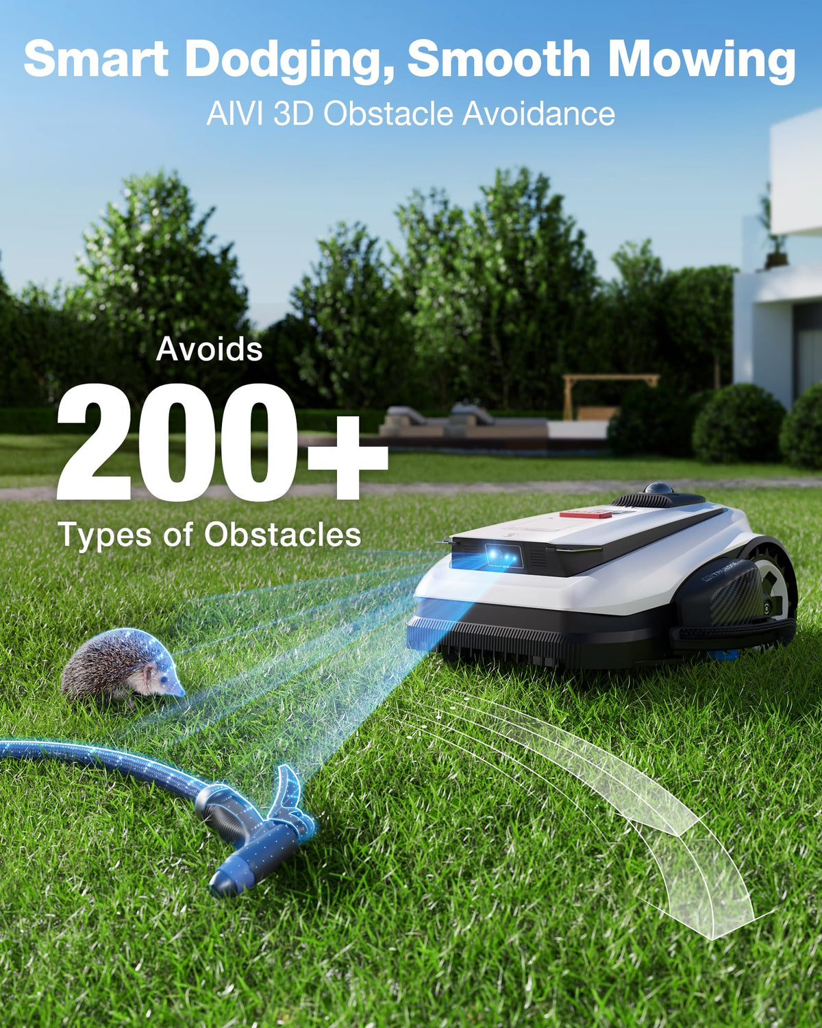 ECOVACS Goat A3000 LiDAR PRO Robotic Lawn Mower, Dual LiDAR Navigation