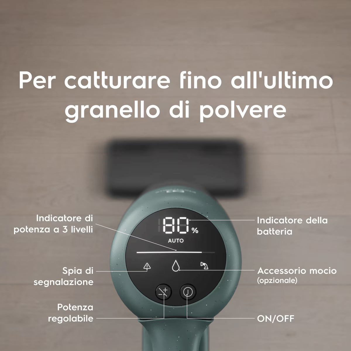 Electrolux Serie 700 EP72UB21OG Aspirapolvere Senza Filo Verde Oceano