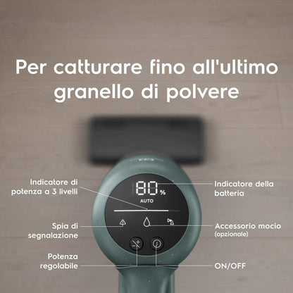 Electrolux Serie 700 EP72UB21OG Aspirapolvere Senza Filo Verde Oceano
