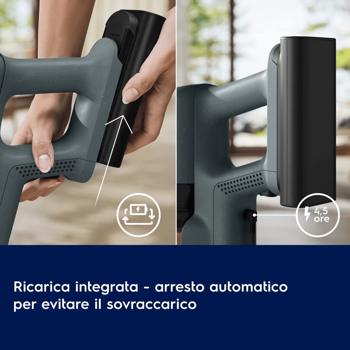 Electrolux Serie 700 EP72UB21OG Aspirapolvere Senza Filo Verde Oceano