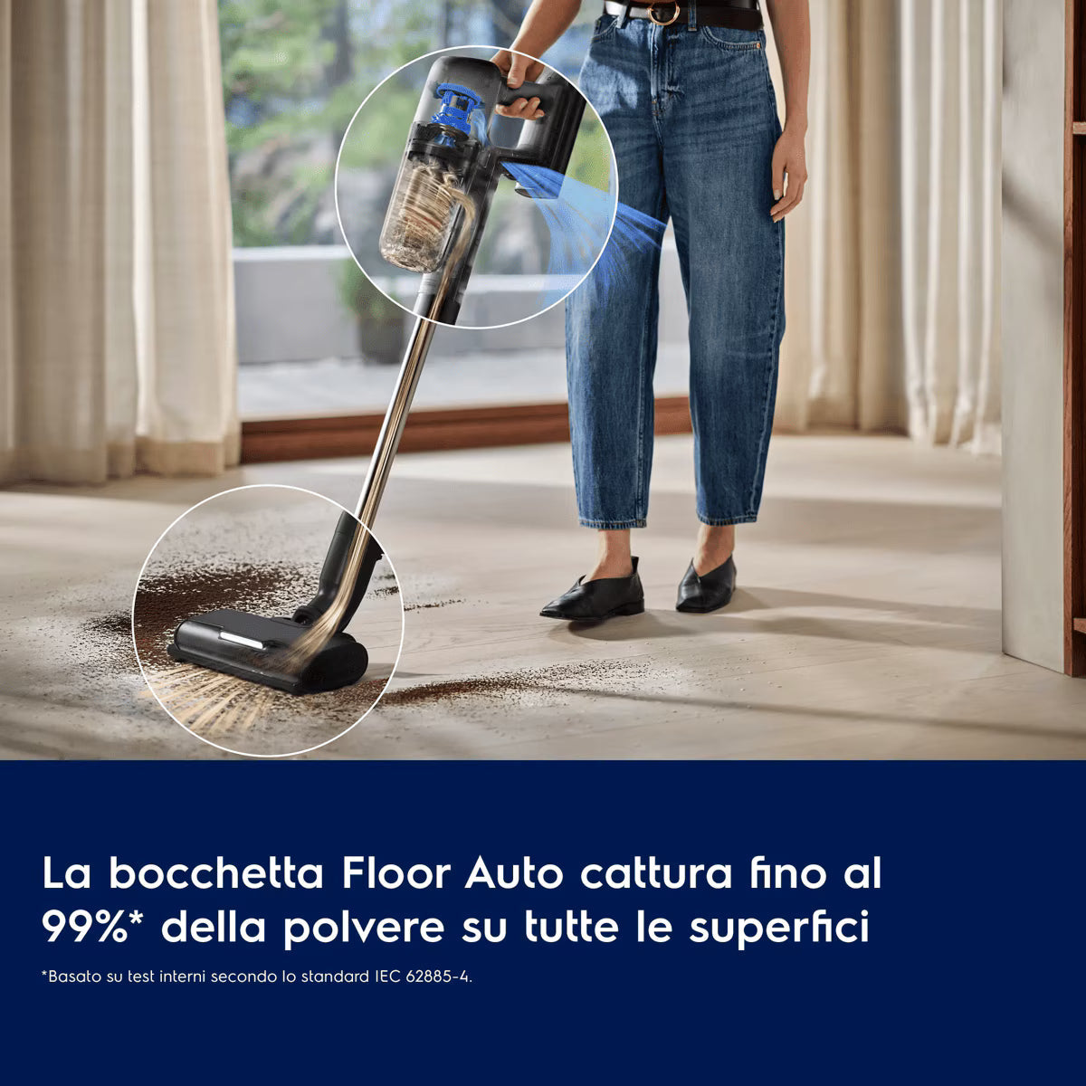Electrolux Serie 700 EP72UB21OG Aspirapolvere Senza Filo Verde Oceano