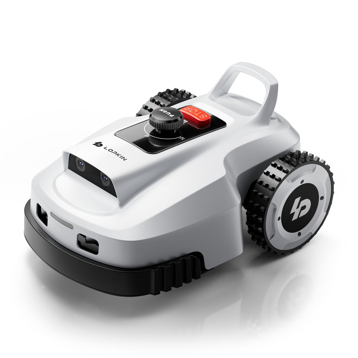 LOPKIN L2500-NEO Robot Lawn Mower for 0.9 Acres, NetRTK + AI Vision Lawnmower Robot, Wi-Fi HaLow Connectivity, No Boundary Wire, AI Obstacle Avoidance, App Control, 60dB Quiet, Multi-Zone Management