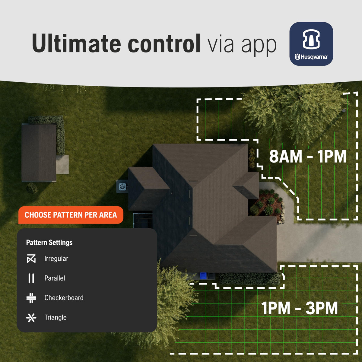 Husqvarna 410iQ ½ Acre Wire-Free, 45% Slope, app Based, Robot Lawn Mower