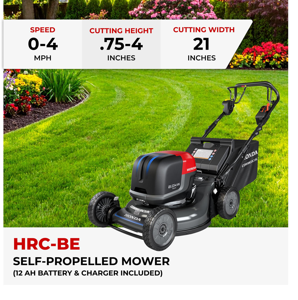 Honda HRC-BE 21-Inch Commercial Battery Powered Lawn Mower (HRC216EXA6)